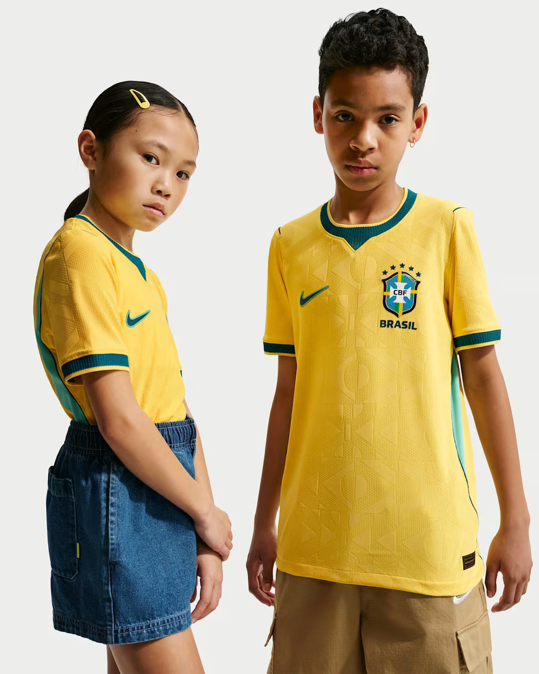 Nike Brazil Older Kids' 2026 Home Dri-FIT Football Shirt