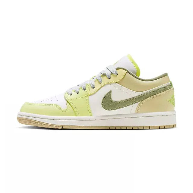 Air Jordan 1 Low Women's 'Sail Oil Green Light Lemon'