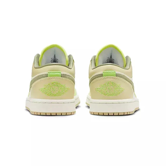 Air Jordan 1 Low Women's 'Sail Oil Green Light Lemon'