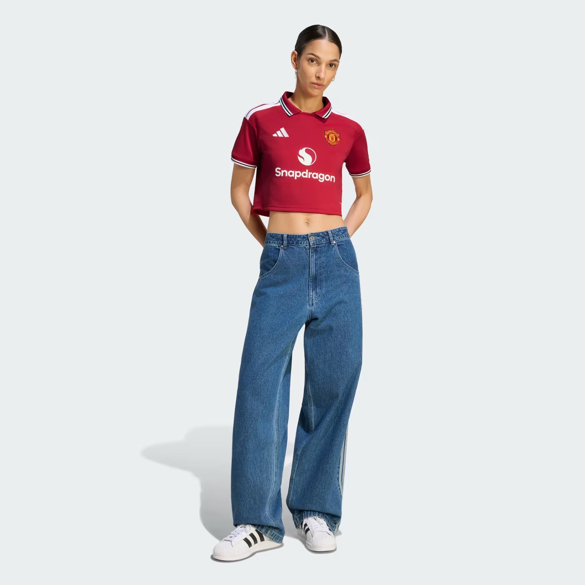 Adidas Manchester United 26/27 Women's Home Cropped Jersey