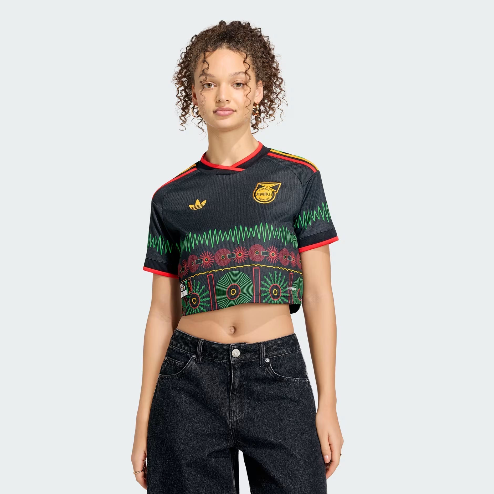 Adidas Jamaica 26 x Bob Marley Women's Away Cropped Jersey