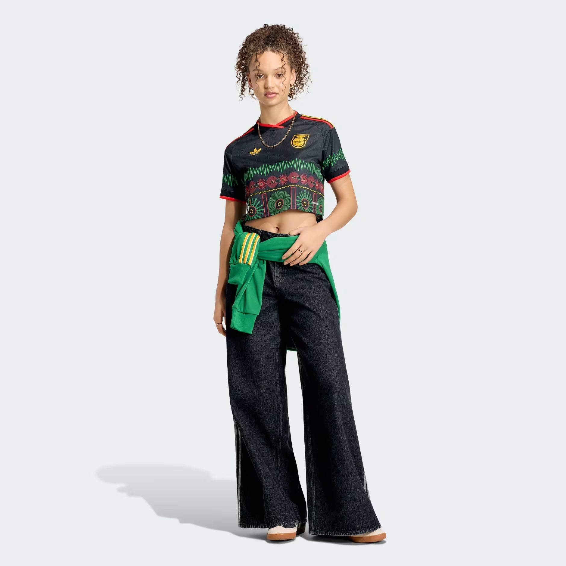 Adidas Jamaica 26 x Bob Marley Women's Away Cropped Jersey