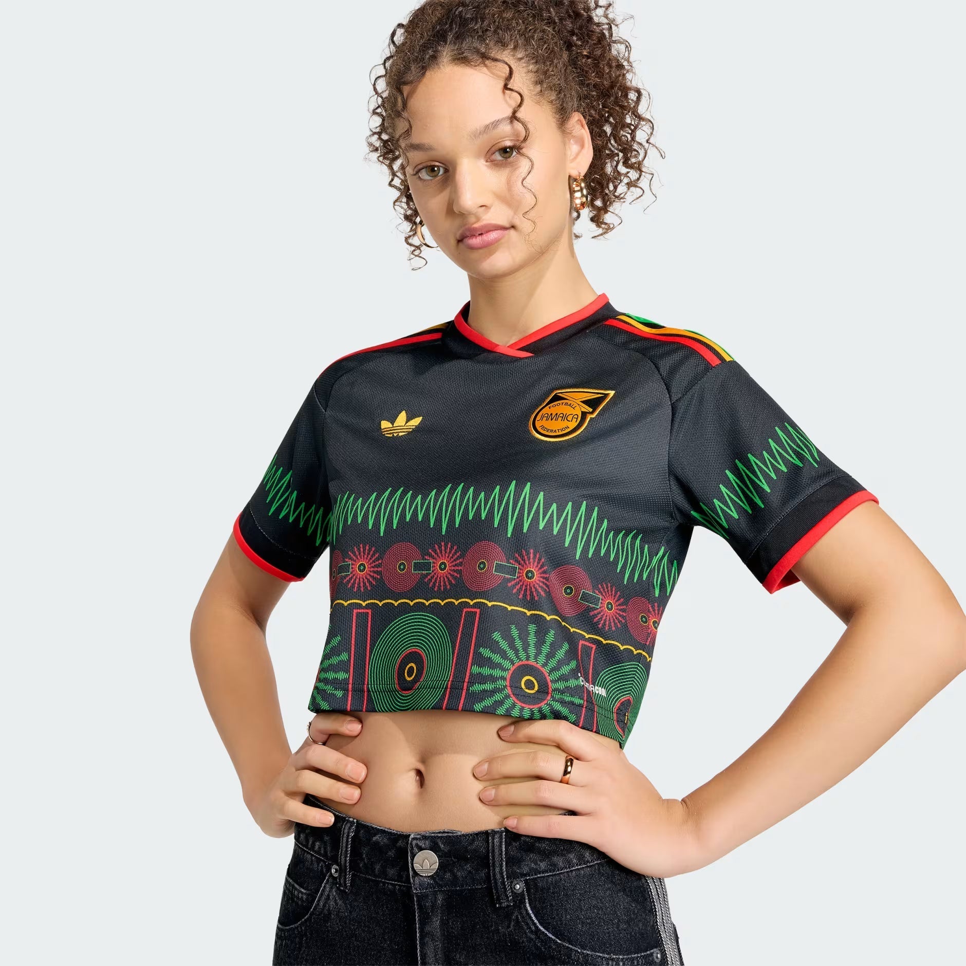 Adidas Jamaica 26 x Bob Marley Women's Away Cropped Jersey