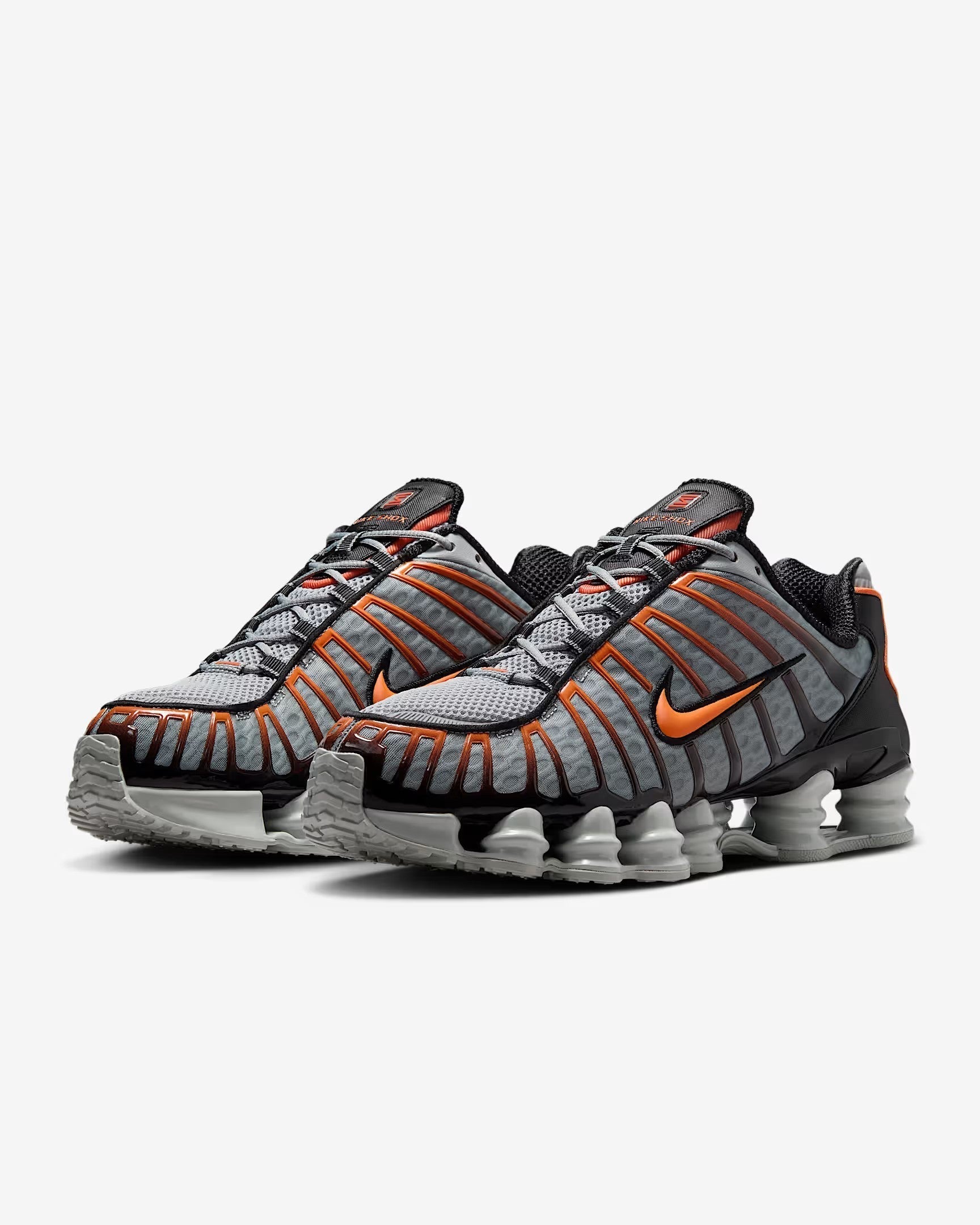 Nike Shox TL 'Light Smoke Grey Black Bright Mandarin'
