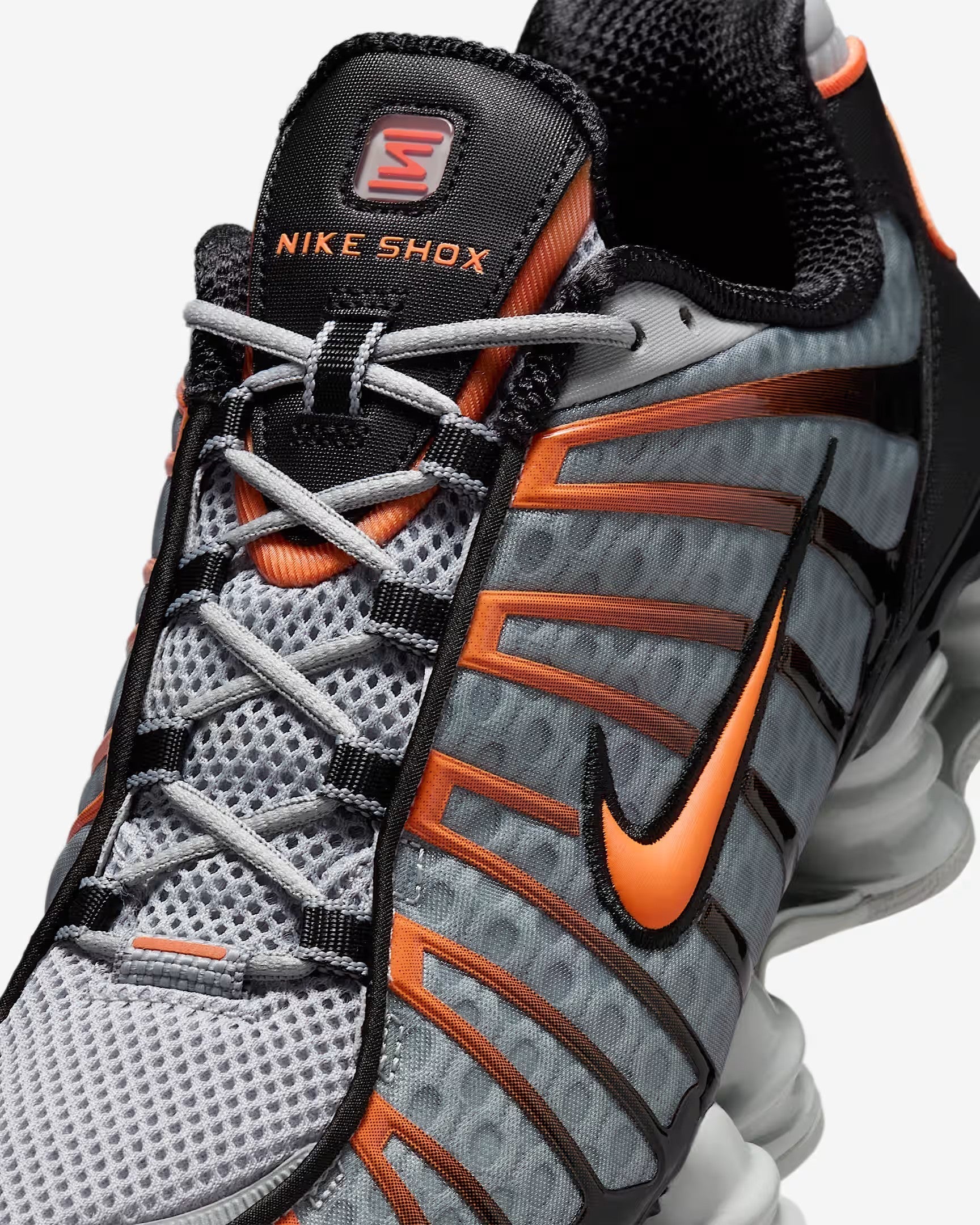 Nike Shox TL 'Light Smoke Grey Black Bright Mandarin'